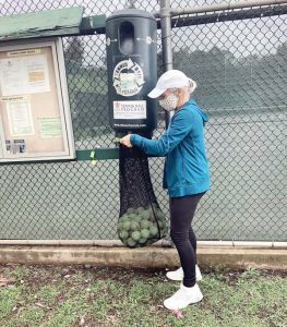 Tennis balls find a new life